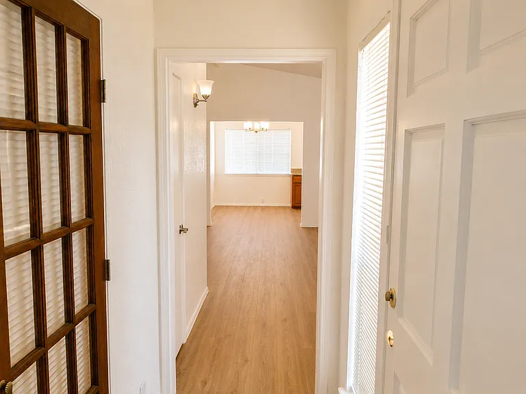 Entry way from two car garage