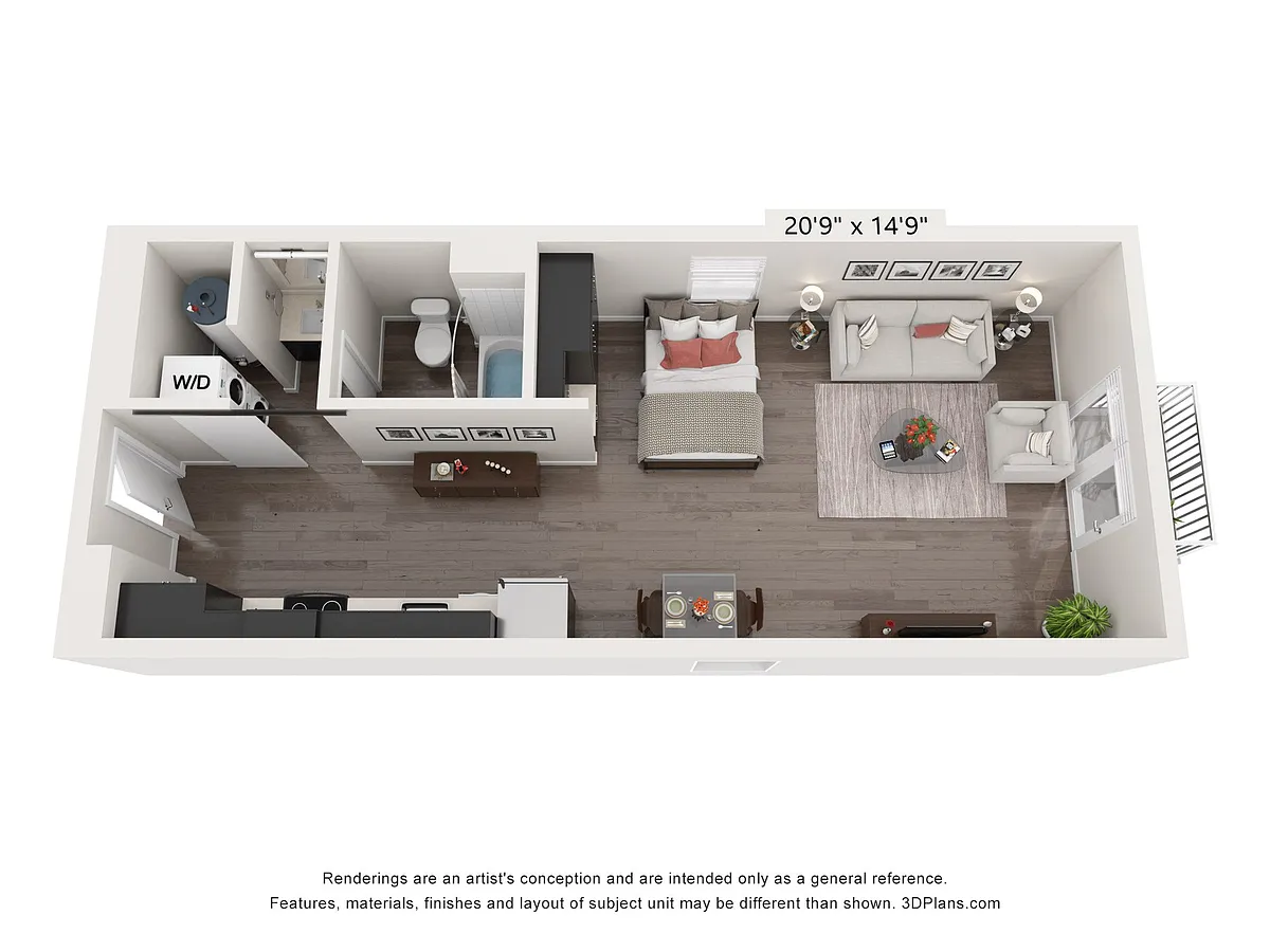Floor plan Studio 568