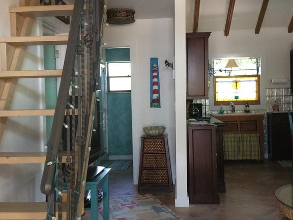 Staircase to open loft bedroom