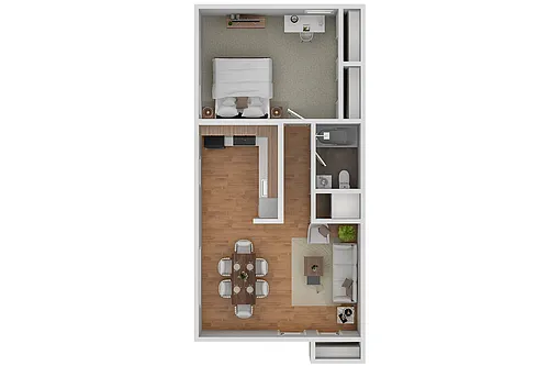 Floor plan 1 Bedroom
