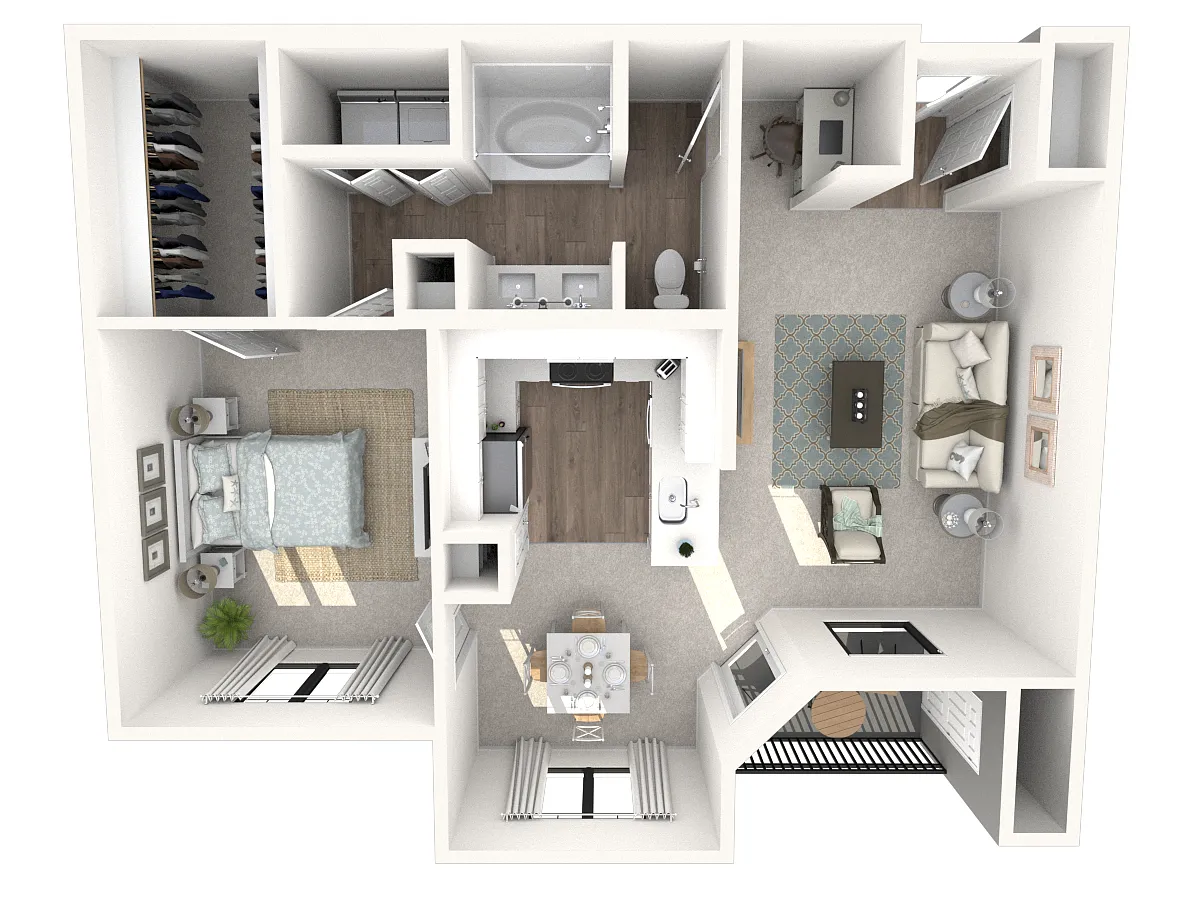 Floor plan 1X1 A4