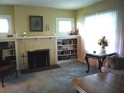 Built ins in living room