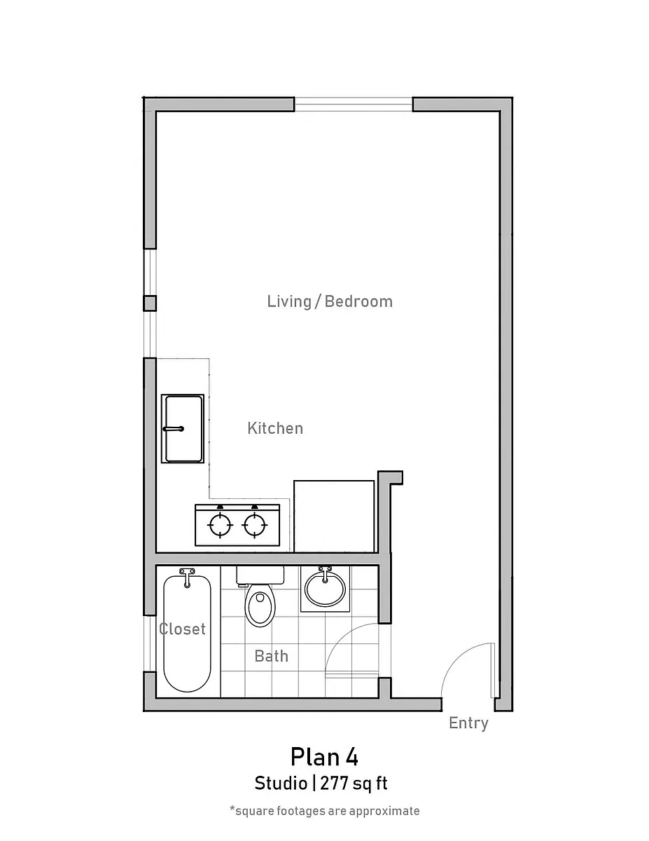 Floor plan Studio - Plan 4