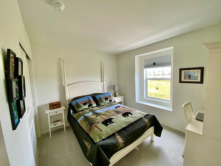 Full bed and desk