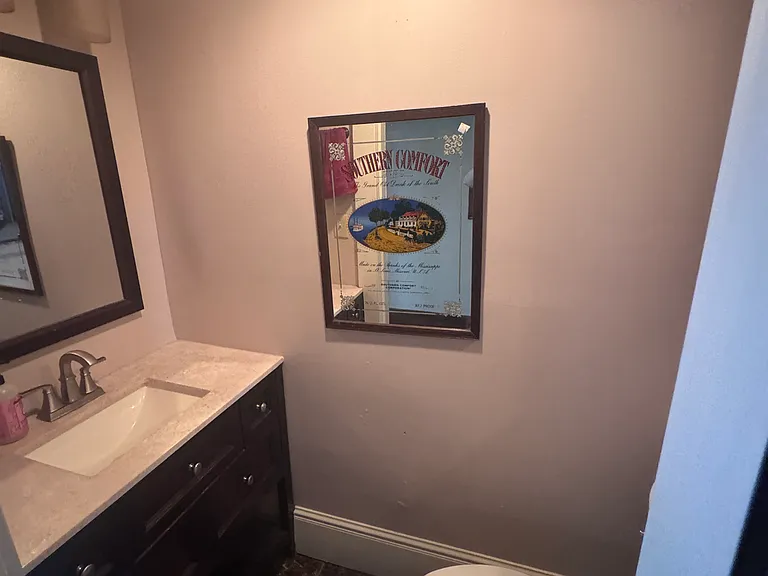 Half bath in hallway