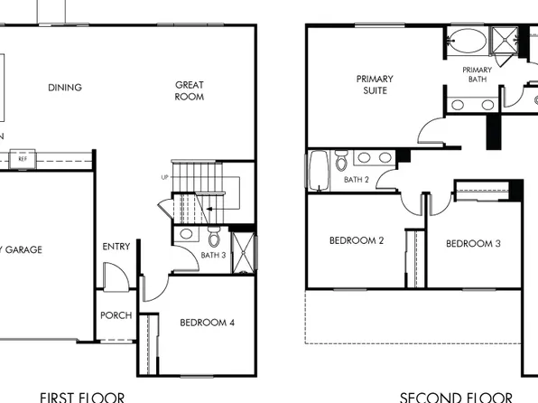 Residence 2 Plan, Crest at Stone Creek