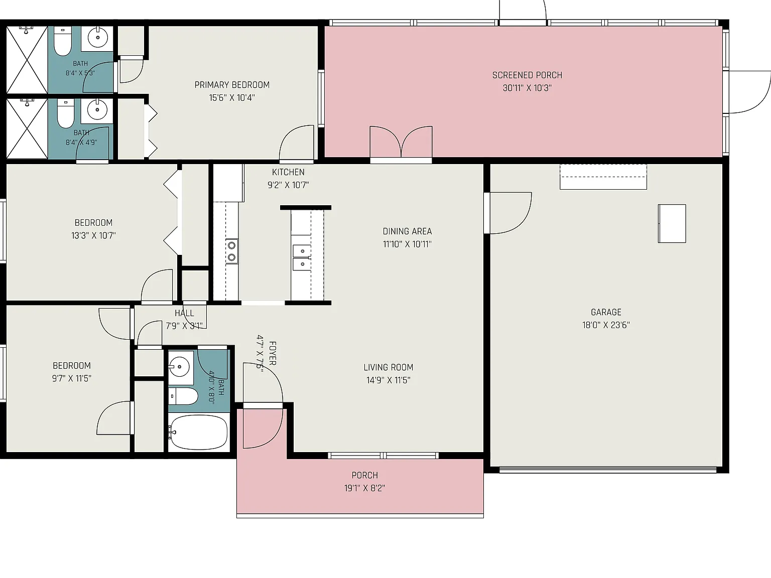 3 bed, 1232 sqft, $2,300 — Photo 3