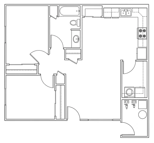 Floor plan 2 Bedroom