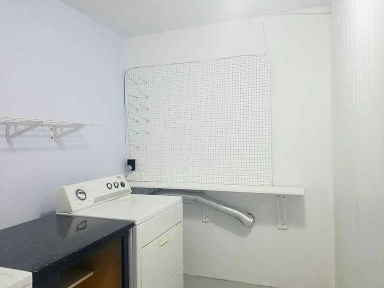 storage area in laundry room