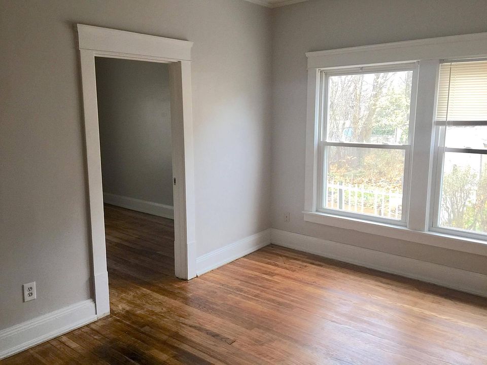Newly finished hardwoods in Dining Room