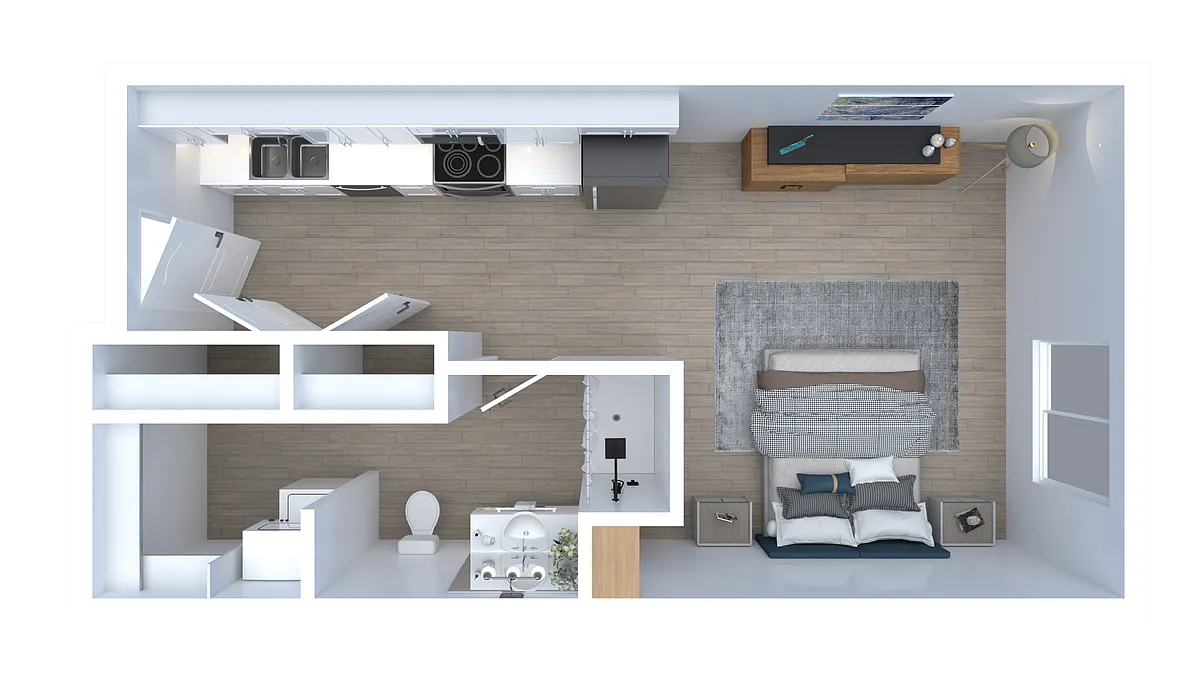 Floor plan Studio B