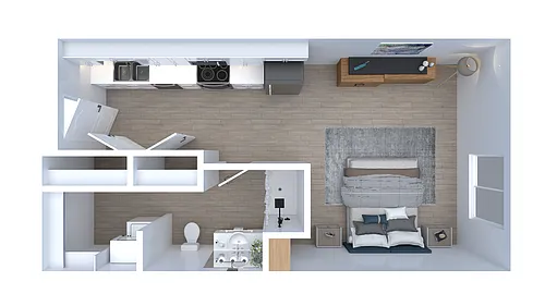 Floor plan Studio B