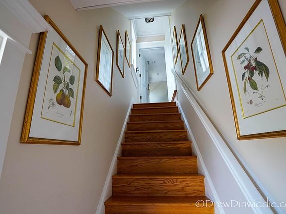 Stairway leading to homes on the second level