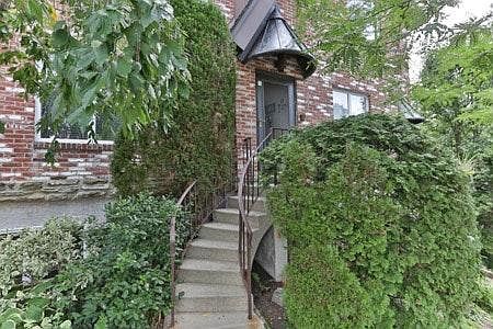 Exterior Front, Entrance Staircase