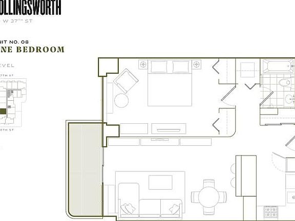 2nd image of 70 W 37th St APT 1508