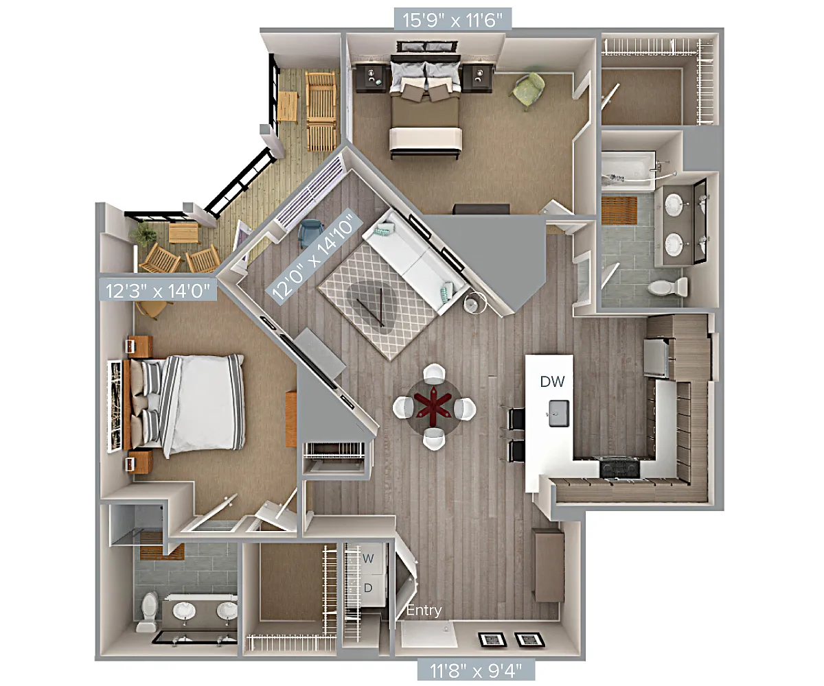 Floor plan B9-1306-U