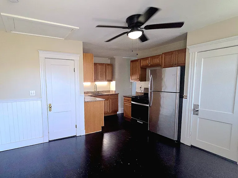 Eat in kitchen with built in china cabinet