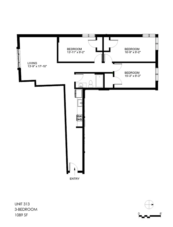 3 bed, 1.0 bath, $3,630 — Photo 2