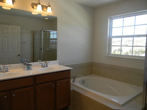 soaking tub in master bath