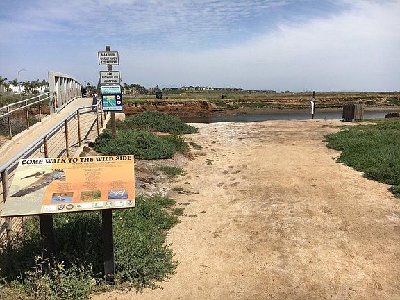 Entrance to Wetlands Walking and Running Trails Two Blocks Away
