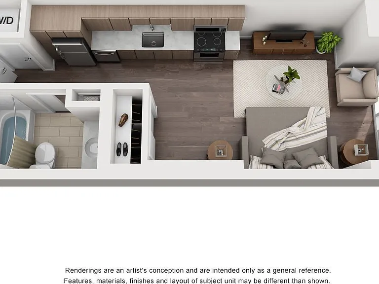 McKenzie - J - 1 Beds - 1 Baths - 420 Sq. ft.