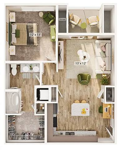 Floor plan A1B