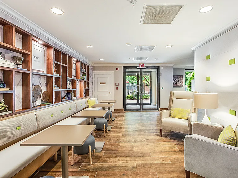 Resident lounge with coffee station