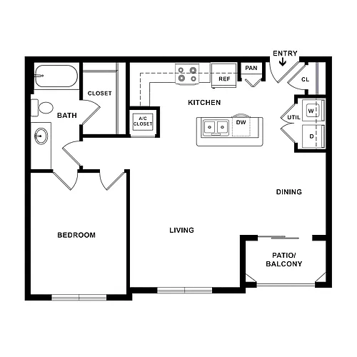 Floor plan 1X1