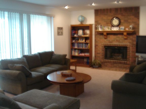 Bright and sunny family room