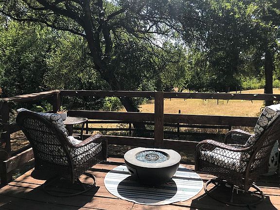 Back Porch with firepit