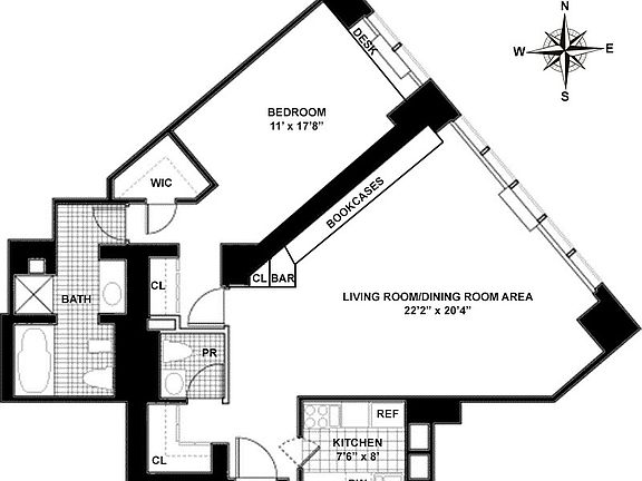 2nd image of 146 W 57th St APT 39C