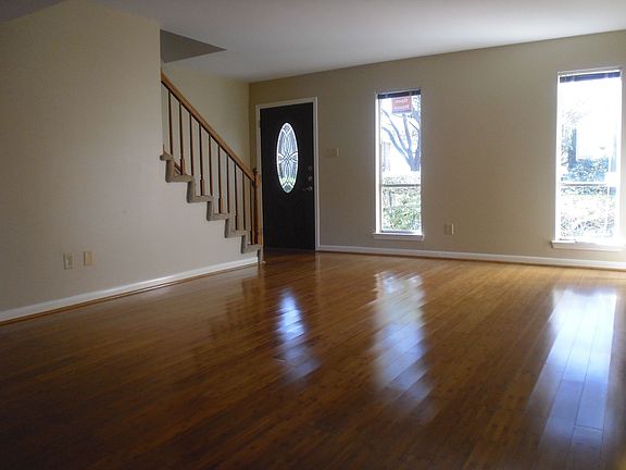 Gorgeous bamboo floors in the living and dining areas