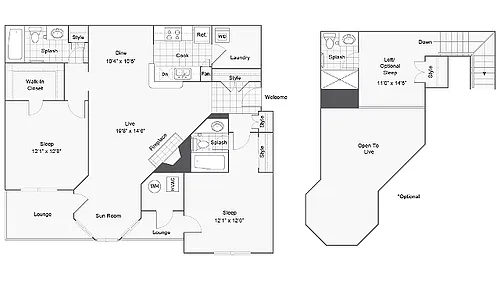 Floor plan Chelsey Loft
