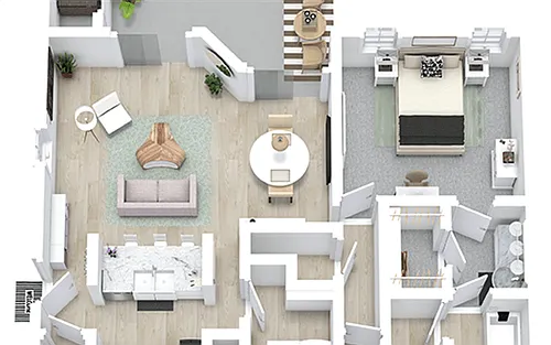 Floor plan Peach Palm Renovated