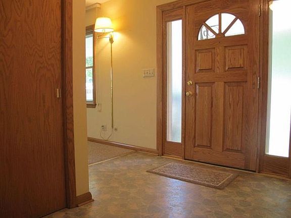 Welcoming foyer with double closet!
