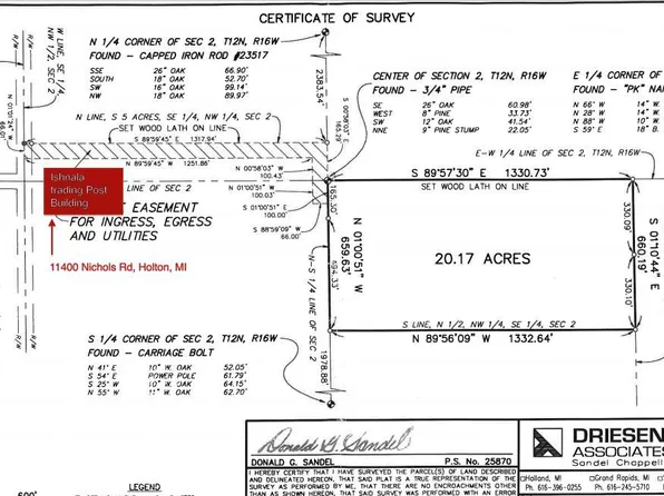 Nichols Rd, Holton, MI 49425