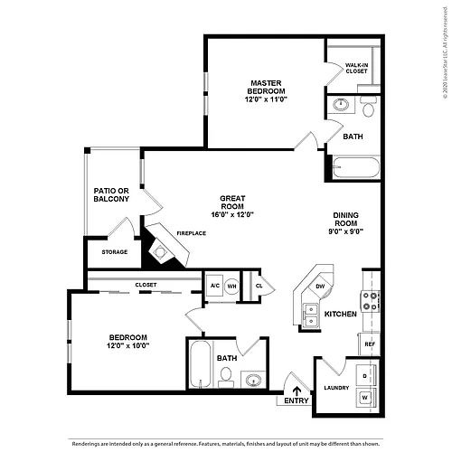 Floor plan The Laural - Premium