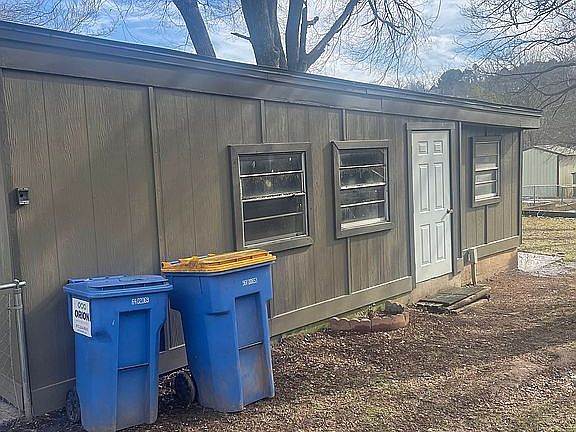 West Side of Detached Garage