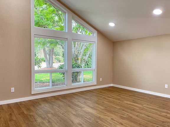 A sweet view with floor to ceiling windows.
