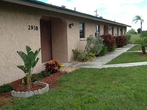 Front side view of building.