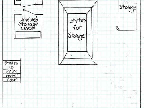 Storage Cabinets and shelves in basement