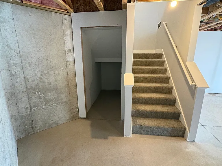 Stairs to Unfinished Walk Out Basement