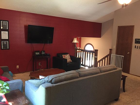 Living room with storage closet