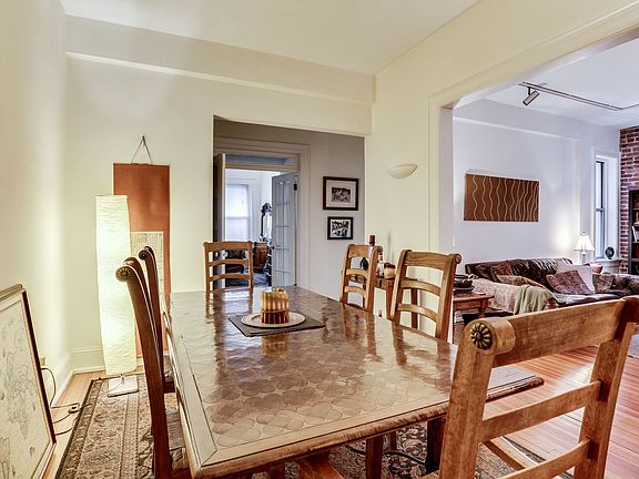 Generous dining room