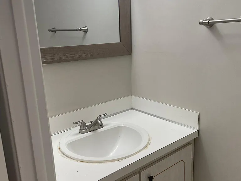 Updated Half bath with Vanity upstairs.