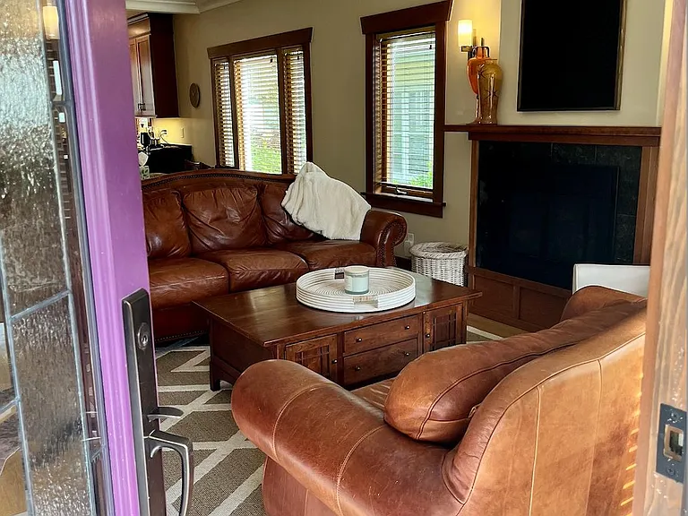 Spacious front porch opens to the great room