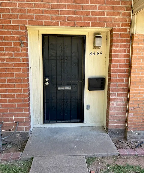 Front Entry Way, Front Security Door with New Deadbolt and Knob Key Locks, Keyed Mailbox, New Doorbell, Front Entry Wood Door with New Deadbolt and Knob Keyed Locks, Front Entry Light, Front Power Outlet.