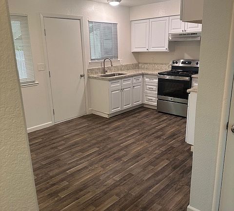 Kitchen towards backyard