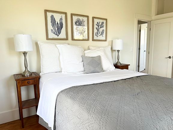 Primary bedroom with large closets