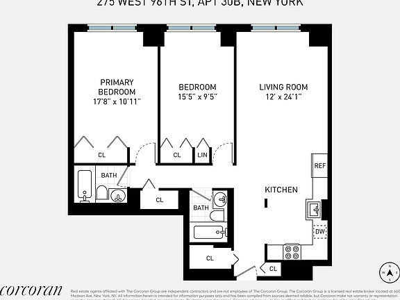 2nd image of 275 W 96th St APT 30B